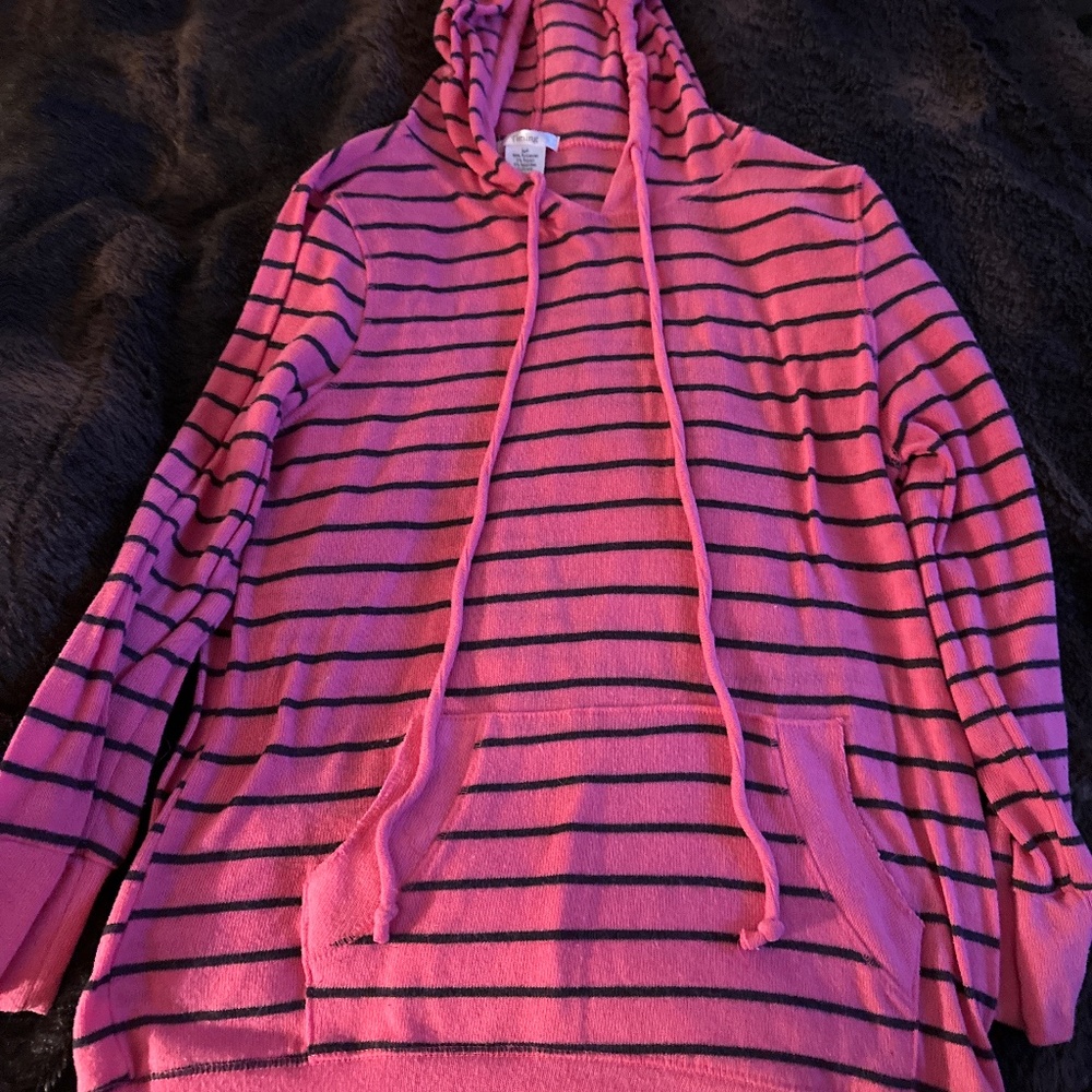 Timing Pink stripe pullover